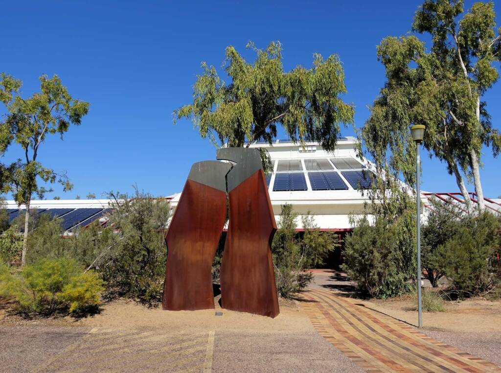 The Split, 1984 by artist Trevor Weekes, Araluen Arts Centre, Alice Springs NT