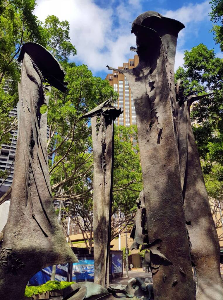 Tank Stream Fountain by sculptor Stephen Walker, Herald Square, Sydney NSW