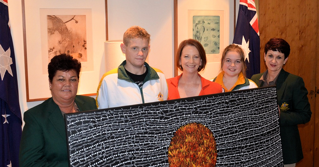 Prime Minister Julia Gillard farewelled the Australian World Transplant Games Team