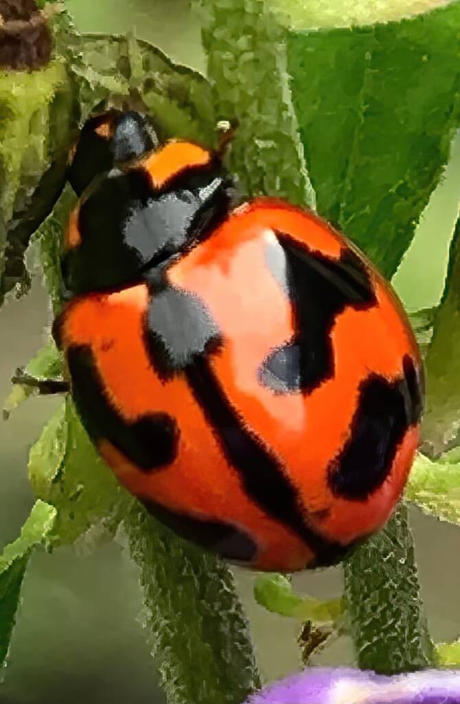 Transverse Ladybird Beetle (Coccinella transversalis), Roma QLD