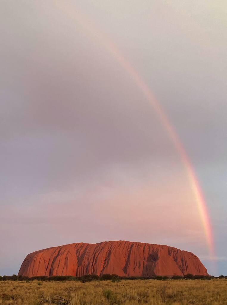Rainbow over Uluru © Eva Preining