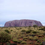 Uluru on a wet day