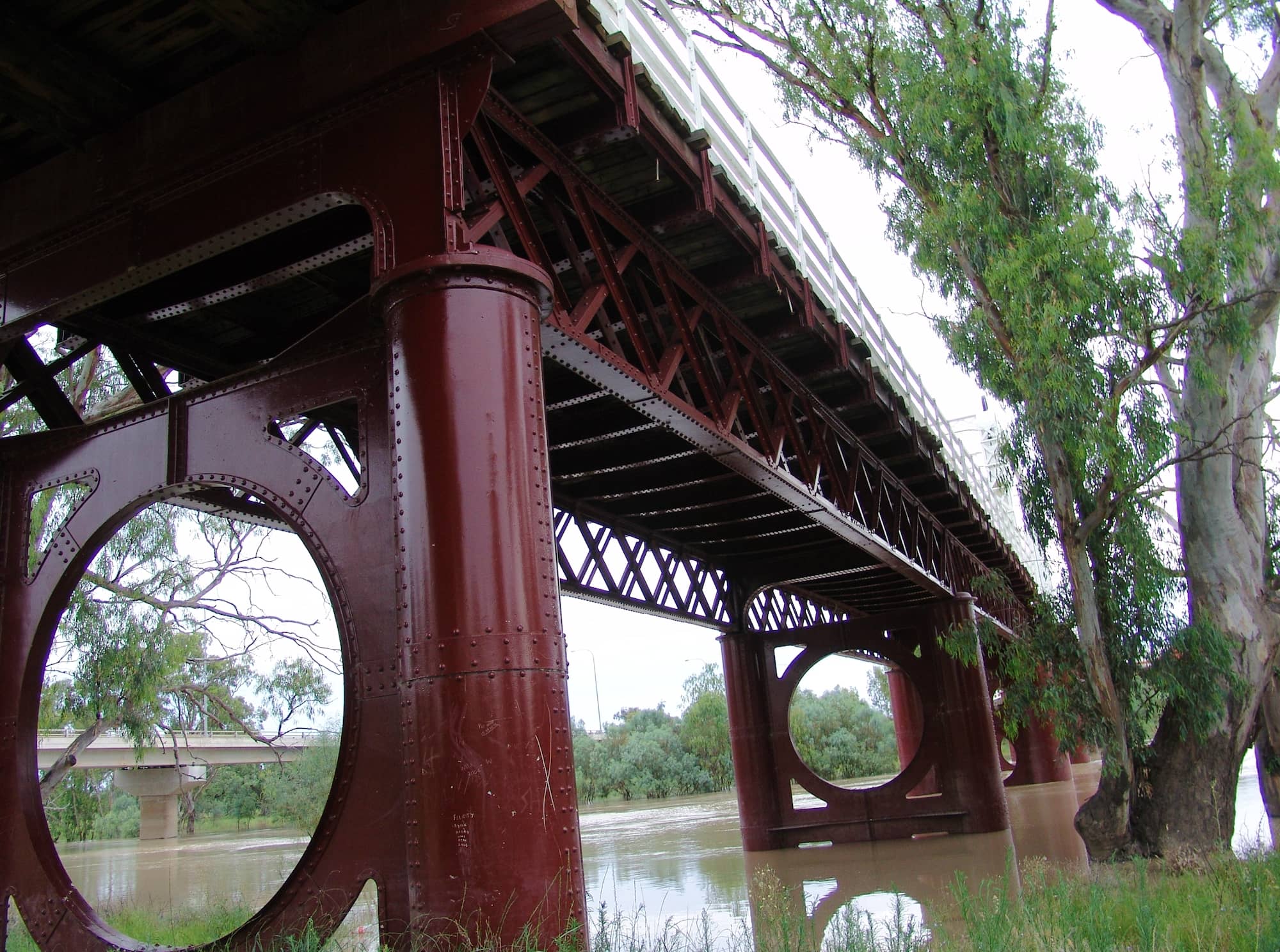 View from beneath North Bourke Bridge, Bourke, NSW