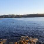 View out across North Harbour from Rocky Point Lookout, Balmoral NSW