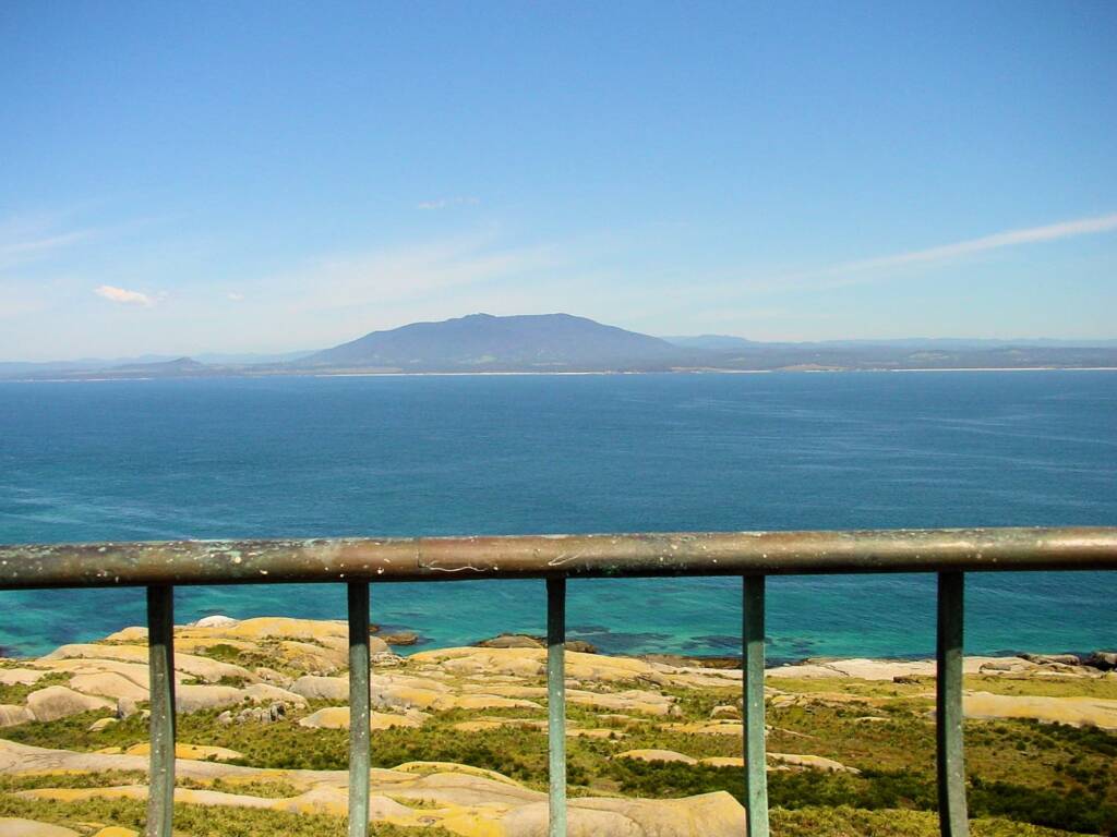 View from Lighthouse to Gulaga / Mount Dromedary, Barunguba Montague Island NSW