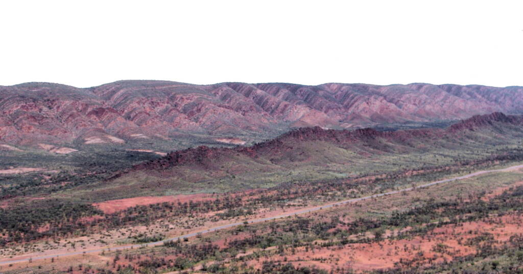 View over West MacDonnell Ranges (near Glen Helen Gorge), NT