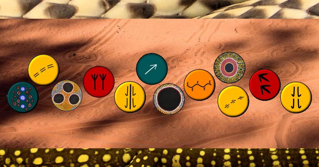 Tracks in the Sand - Aboriginal Symbols, Icons and Imagery